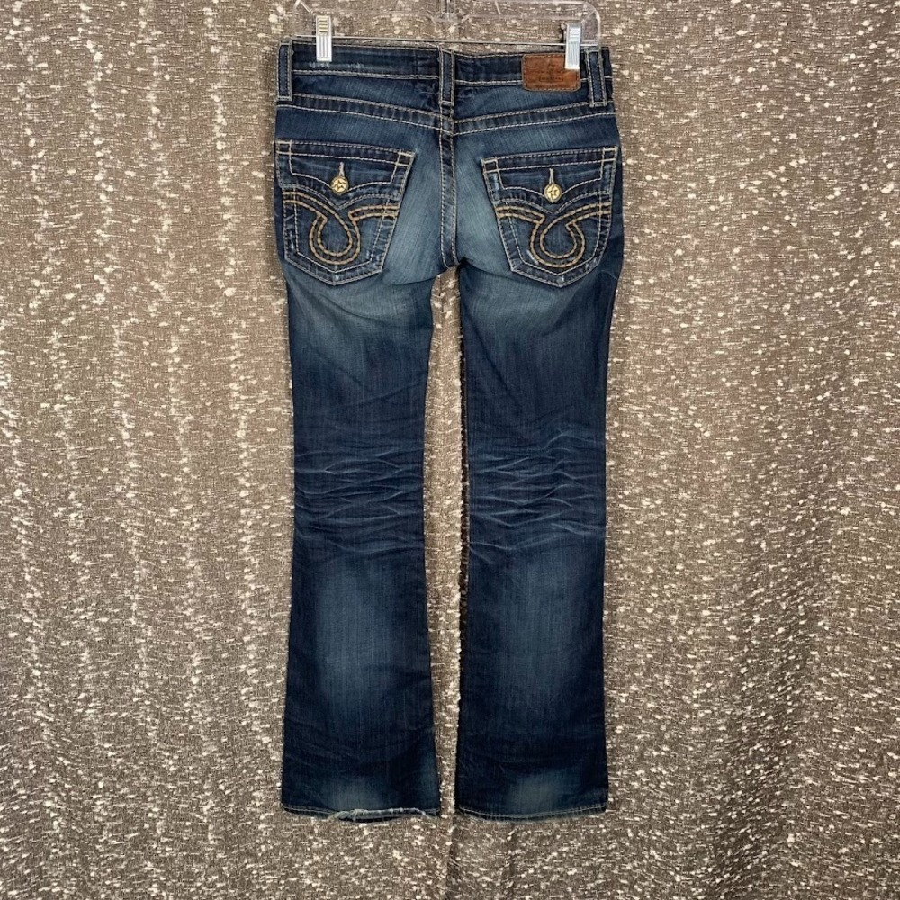 Big Star Liv Denim Jeans Low Rise Bootcut Embroidered Western Women's 26L